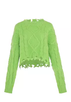 Свитер myMo Strick, цвет LIMETTE