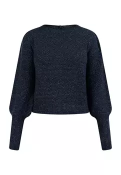 Свитер myMo Strick, темно-синий