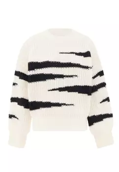 Свитер myMo Sweater, белый черный