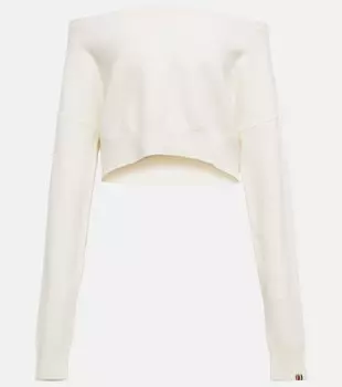 Свитер N°279 Belly из смесового кашемира EXTREME CASHMERE, белый