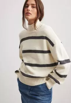 Свитер NA-KD, бело-серый