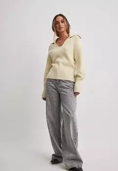 Свитер NA-KD, бежевый