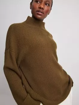 Свитер NA-KD, хаки