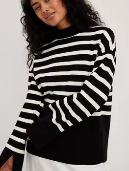 Свитер NA-KD Oversized Sweater, черный