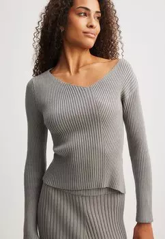 Свитер NA-KD, темно-серый