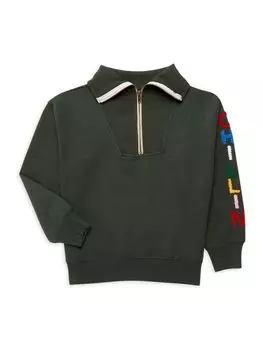 Свитер на молнии для девочек Chillin Quarter Vintage Havana, цвет Forest