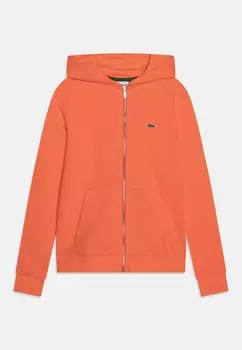 Свитер на молнии-оранжевый Unisex Lacoste, оранжевый