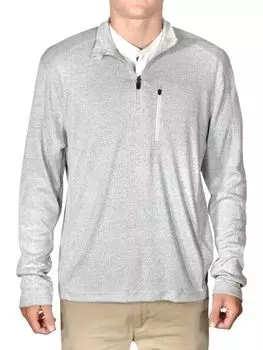 Свитер на молнии с воротником-стойкой Space Dye Vintage 1946, цвет Light Grey