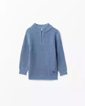 Свитер на молнии Sfera, синий