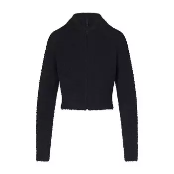 Свитер на молнии SKIMS Cozy, цвет Onyx