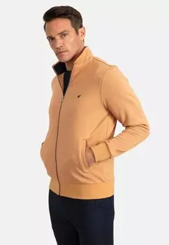 Свитер на молнии Williot, латте-коричневый