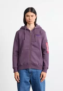 Свитер на молнии Zip Hoody Alpha Industries, сливовый