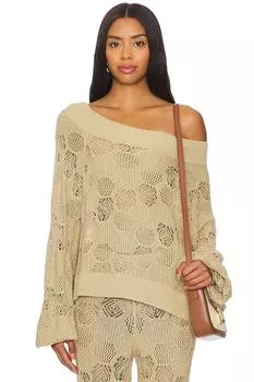 Свитер на одно плечо Weworewhat, золотой