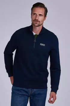 Свитер на полумолнии Barbour International, синий