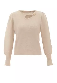 Свитер NAEMI Strick, бежевый