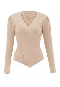 Свитер NAEMI Strick, бежевый