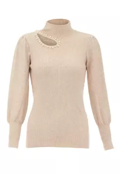 Свитер NAEMI Strick, бежевый