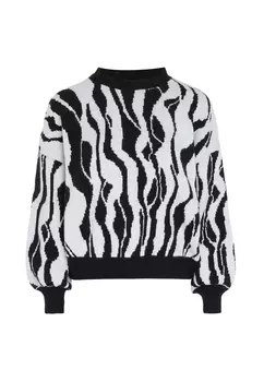 Свитер NALLY Sweater, белый черный