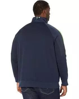 Свитер Nautica Big & Tall Color-Block Raglan Full Zip Sweatshirt, темно-синий