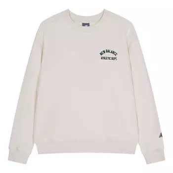 Свитер New Balance Athelitics Sweatshirt 'White', белый