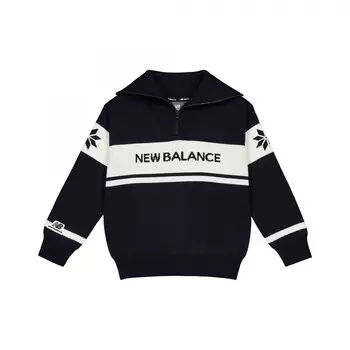 Свитер New Balance, черный/белый