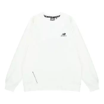 Свитер New Balance Crew Neck Logo Sweatshirt 'White', белый