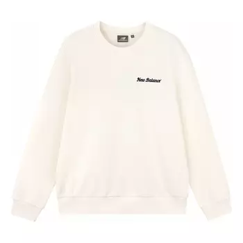 Свитер New Balance Lifestyle Pullover 'White Black', белый