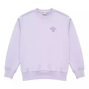Свитер New Balance Logo Print Pullover 'Purple', фиолетовый