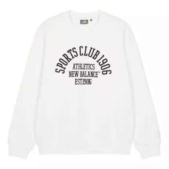 Свитер New Balance Sport Club Pullover 'White Black', белый