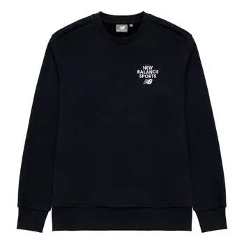 Свитер New Balance Sportswear Sweatshirt 'Black', черный