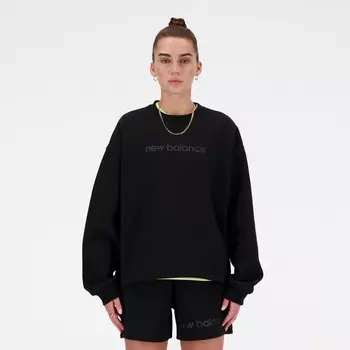 Свитер new balance Sweatshirt, черный