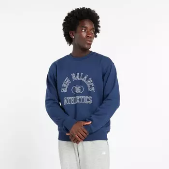 Свитер new balance Sweatshirt, синий