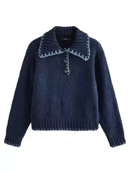 Свитер Next, цвет Blue/Dark blue