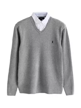 Свитер Next, цвет Grey/Dark grey