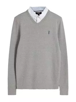 Свитер Next, пятнистый серый