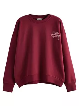 Свитер Next Sweatshirt, бордовый