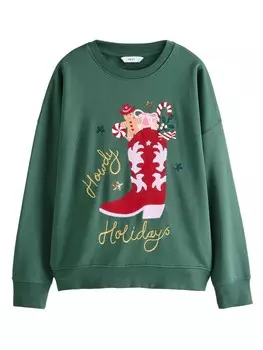 Свитер Next Sweatshirt, зеленый
