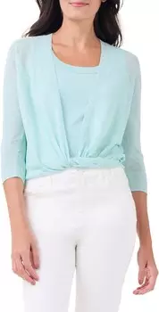 Свитер NIC+ZOE 4-Way Cardigan, цвет Seafoam