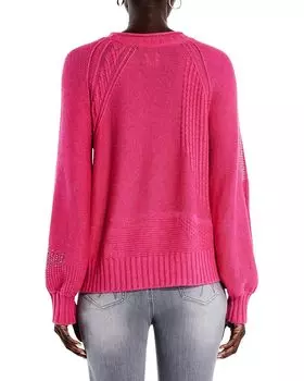 Свитер NIC+ZOE Crafted Cables Sweater, цвет Pink Multi