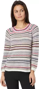 Свитер NIC+ZOE Crochet Crush Sweater, цвет Pink Multi
