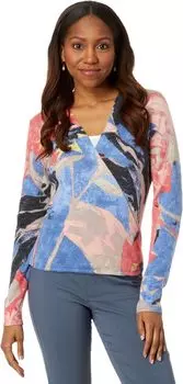 Свитер NIC+ZOE Dreamscape 4-Way Cardigan, цвет Blue Multi