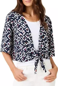 Свитер NIC+ZOE Indigo Angles 4-Way Cardigan, цвет Indigo Multi