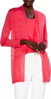 Свитер NIC+ZOE Long Back Of The Chair Cardigan, цвет Paradise Pink