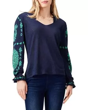 Свитер NIC+ZOE Oceanic Sweater, цвет Indigo Multi