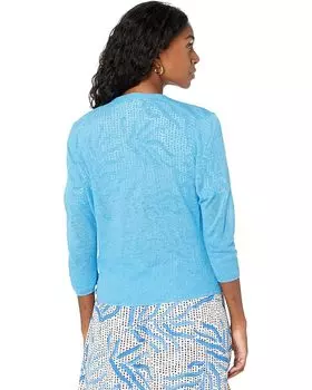Свитер NIC+ZOE Petite Four-Way Cardigan, цвет Blue Jewel
