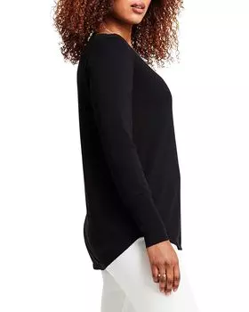 Свитер NIC+ZOE Petite Vital V-Neck, цвет Black Onyx