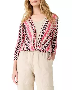 Свитер NIC+ZOE Pixel Sunset 4-Way Cardigan, цвет Pink Multi