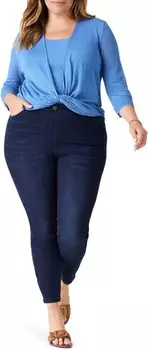 Свитер NIC+ZOE Plus Size 4-Way Cardigan, цвет True Blue