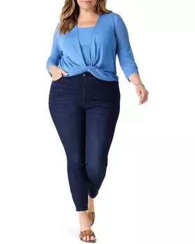 Свитер NIC+ZOE Plus Size 4-Way Cardigan, цвет True Blue