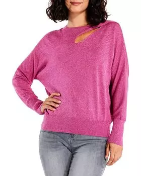 Свитер NIC+ZOE Soft Sleeve Twist Tee, цвет Shocking Pink